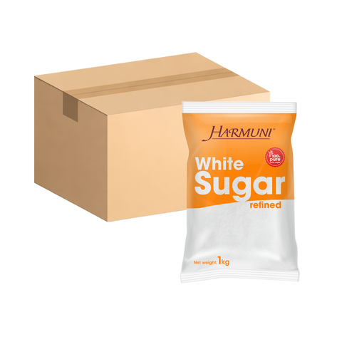 Harmuni White Refined Sugar 1KG x 12 (Carton Deal)