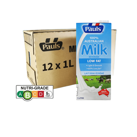 Pauls UHT Milk 1L x 12 (Low Fat) Carton Sales