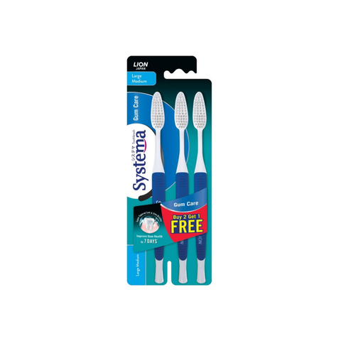 Systema Medium Toothbrush Large Head (Buy 2 Free 1 Promo Pack)
