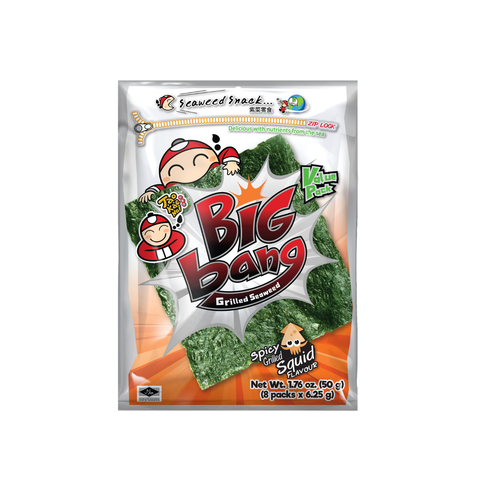 Tao Kae Noi Big Bang Grilled Seaweed Spicy Grilled Squid 50G