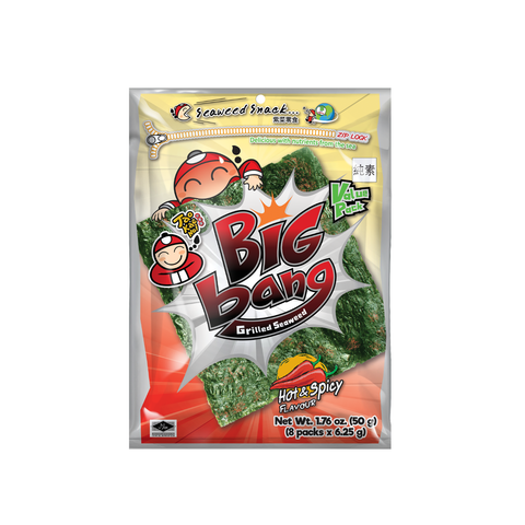 Tao Kae Noi Big Bang Grilled Seaweed Hot & Spicy 50G
