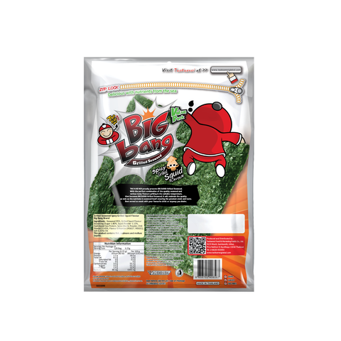 Tao Kae Noi Big Bang Grilled Seaweed Spicy Grilled Squid 50G