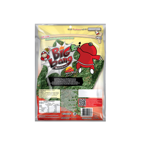 Tao Kae Noi Big Bang Grilled Seaweed Hot & Spicy 50G