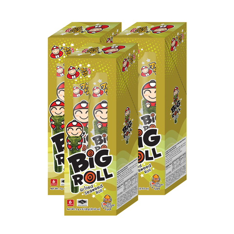 Tao Kae Noi Big Roll Grilled Seaweed Spicy Grilled Squid 18G x 3 (Bundle Deal)