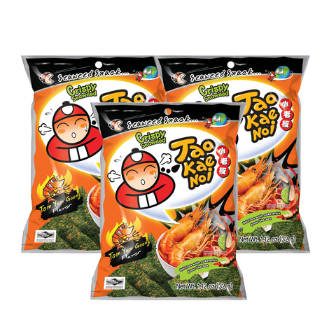 Tao Kae Noi Crispy Seaweed Tom Yum Goong 32G x 3 (Bundle Deal)