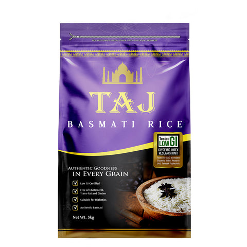 Taj Basmati Rice Low GI 5KG