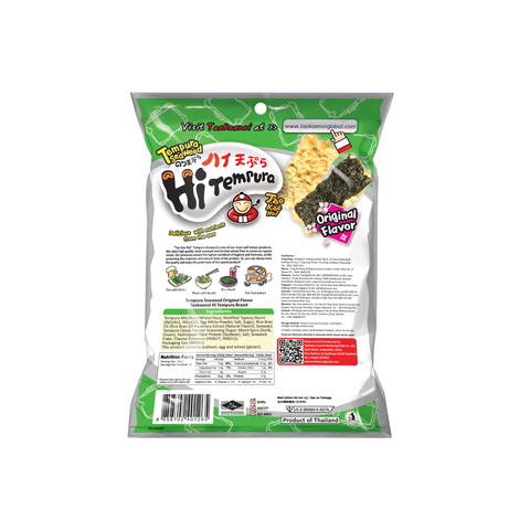 Tao Kae Noi Tempura Seaweed Original 40G x 3 (Bundle Deal)