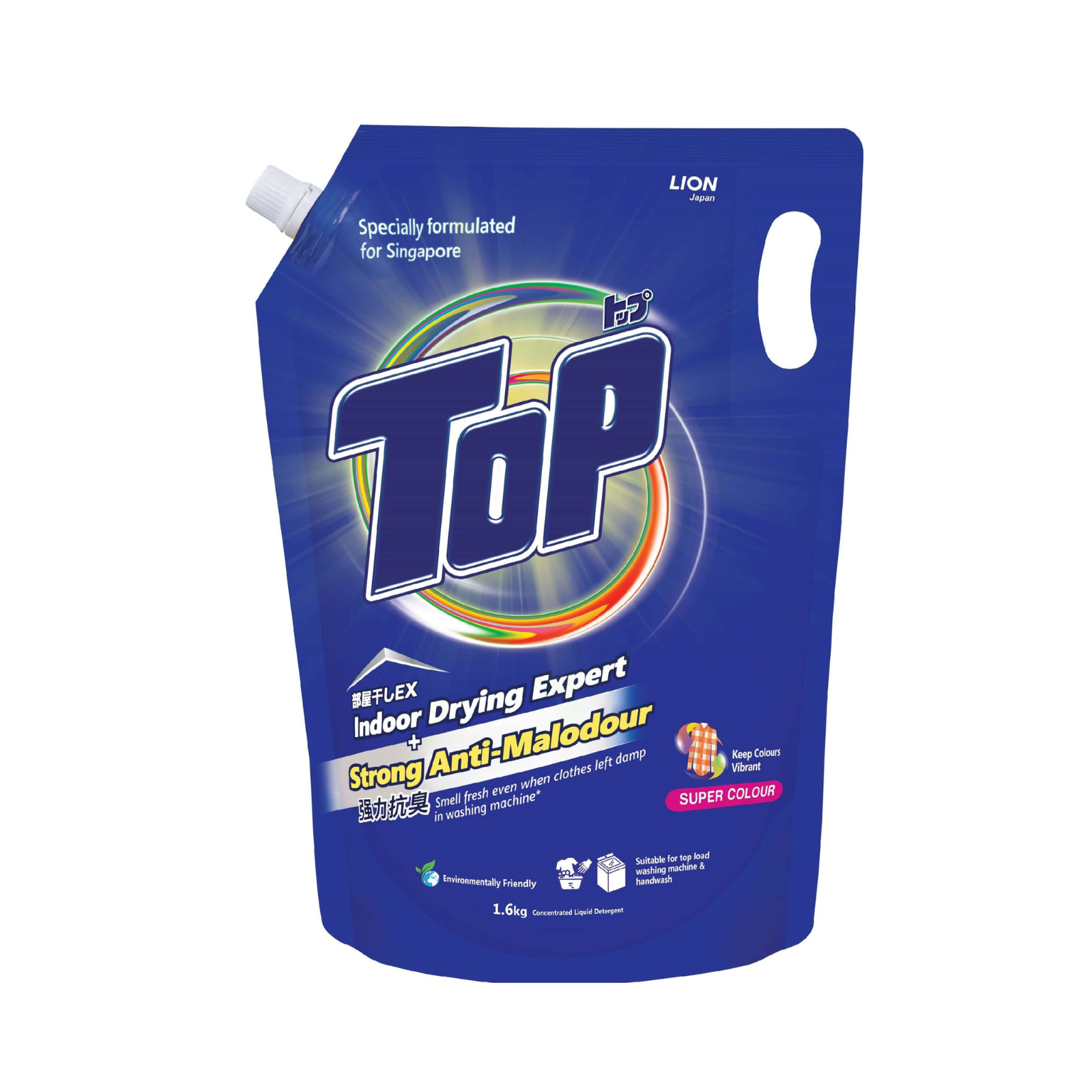 TOP Concentrated Liquid Detergent Super Color Refill 1.6KG – PSC e-store