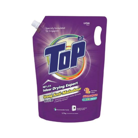 Top Concentrated Liquid Detergent Refill 1.5KG (Super Low Suds Colour Protect)