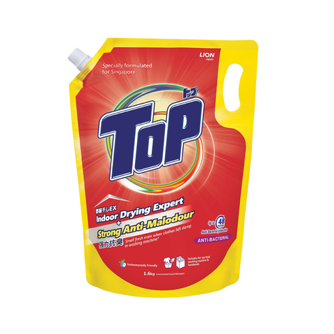 Top Concentrated Liquid Detergent Refill 1.6KG (Antibacterial)