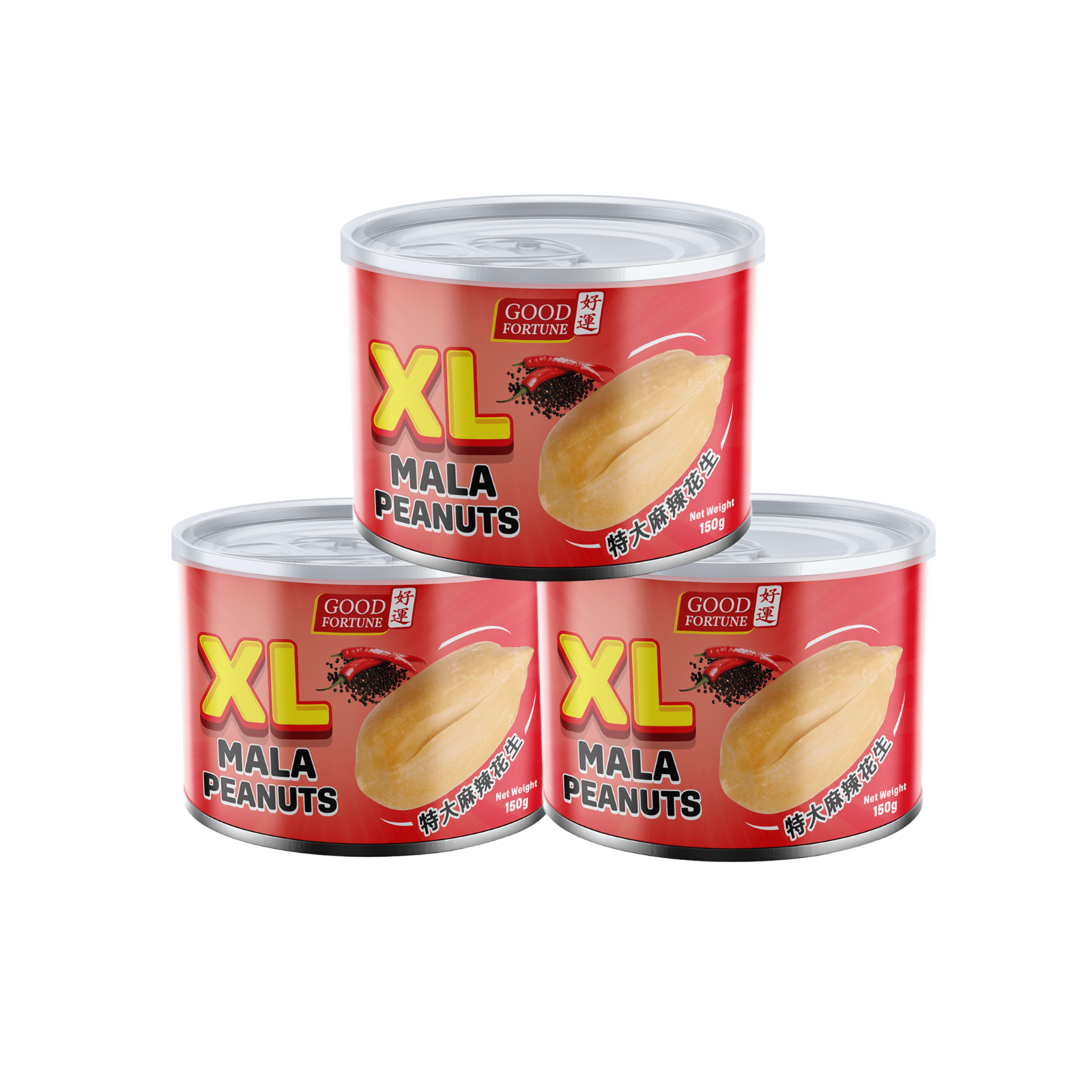 Good Fortune XL Mala Peanuts 150G x 3 (Bundle Deal) – PSC e-store